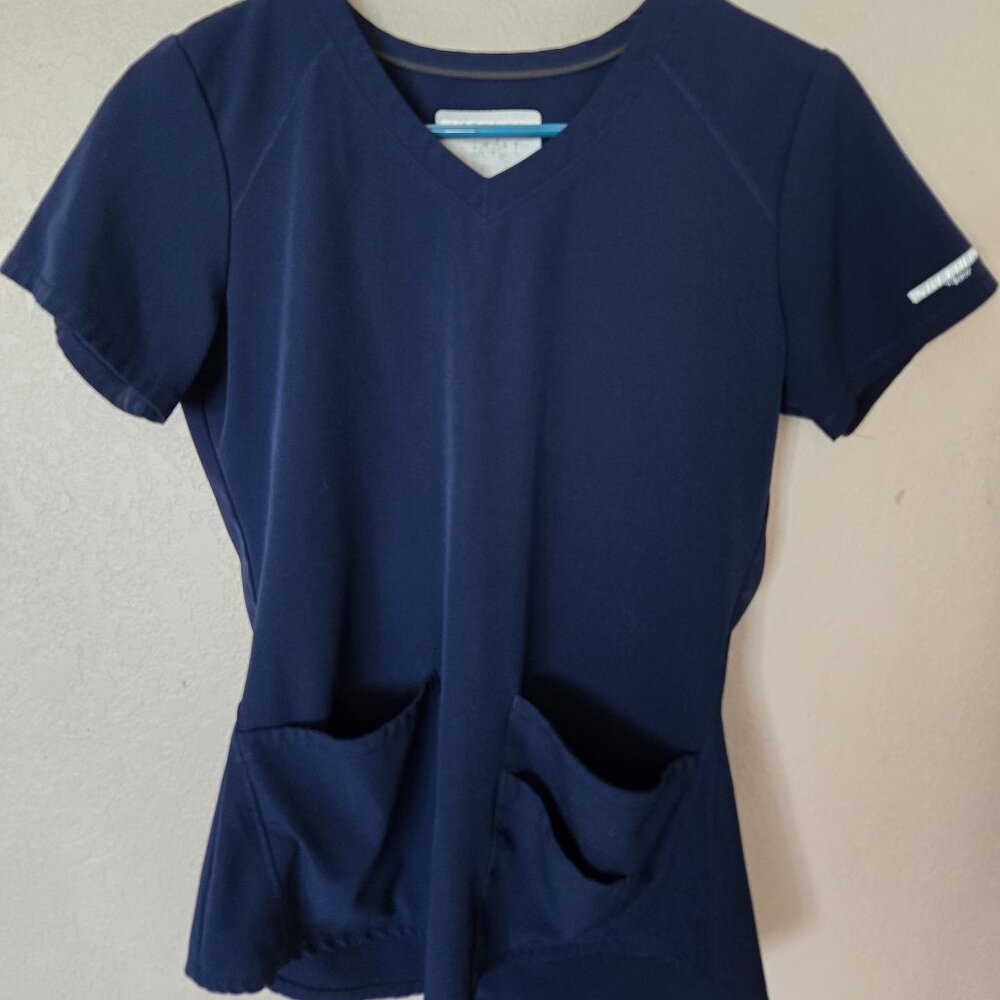 Skechers XS Navy Scrub Top